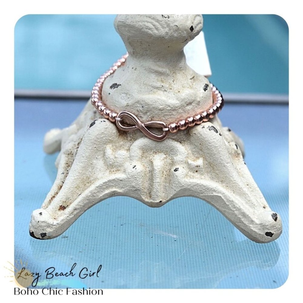 Rose Gold Infinity Bracelet